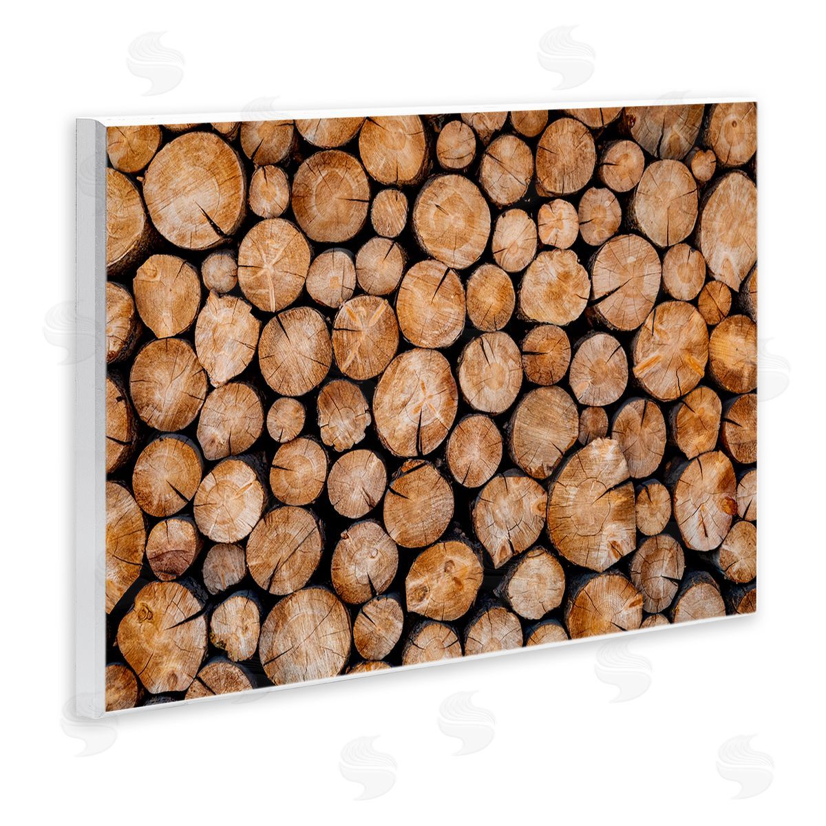 Jeff Poe Photography Tree Logs Lumber Aerial View Modern Photography Wall Plaque Art Print