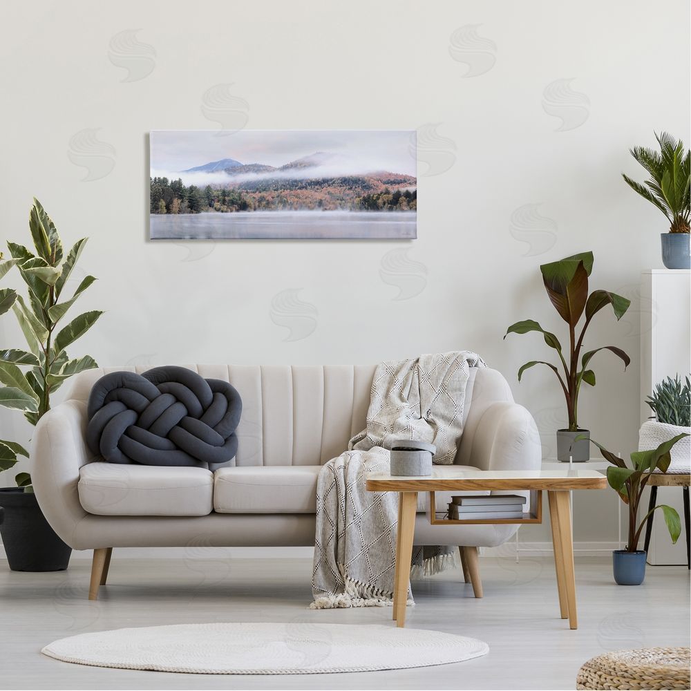 Lori Deiter Looming Fog Mountain Peak Reflective Lake Photography