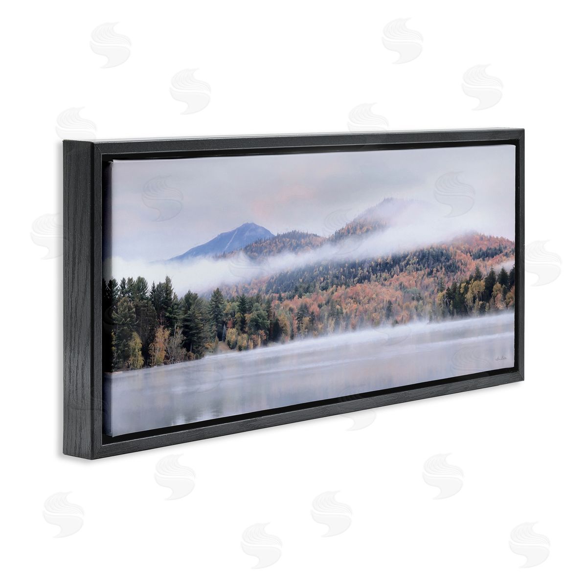 Lori Deiter Looming Fog Mountain Peak Reflective Lake Photography