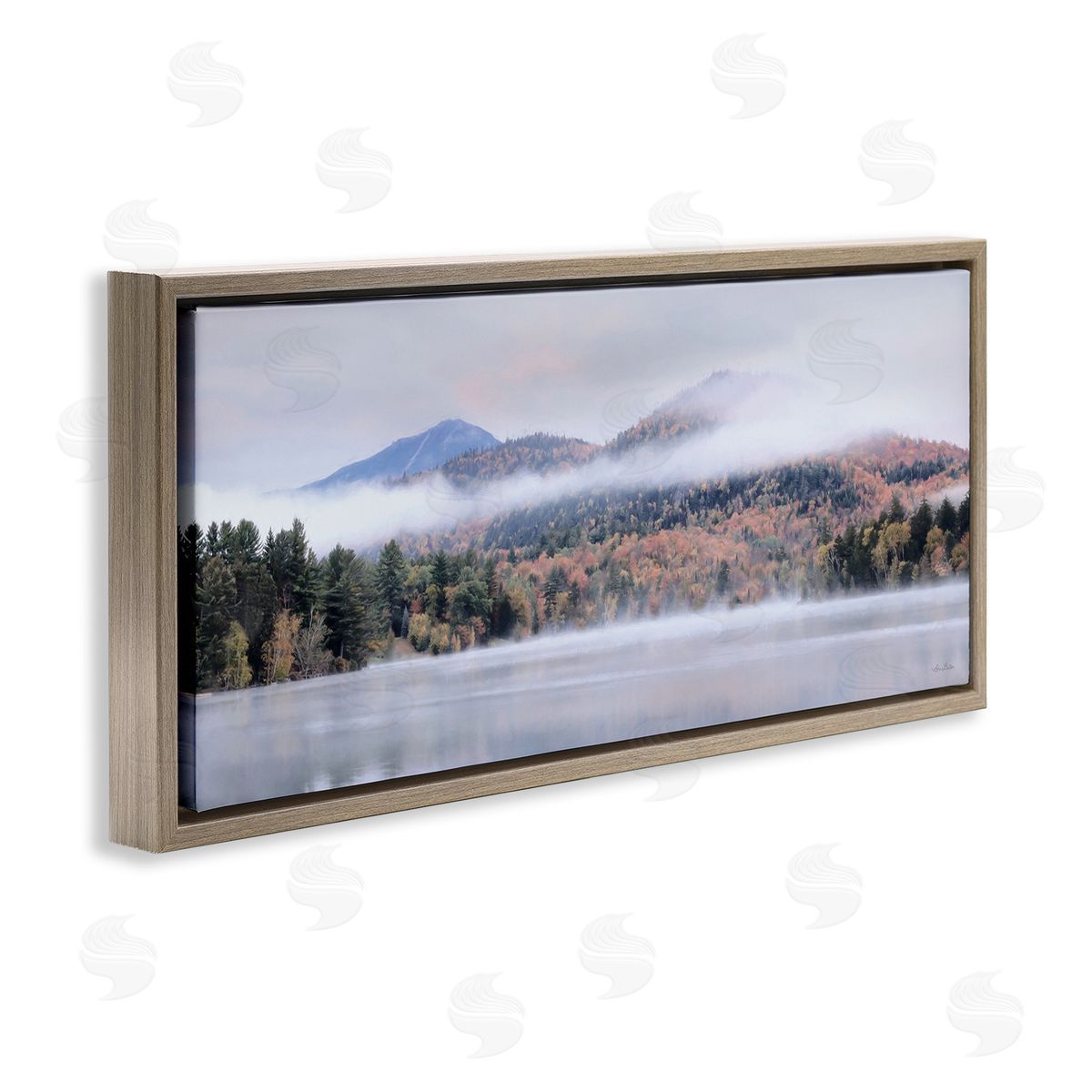 Lori Deiter Looming Fog Mountain Peak Reflective Lake Photography