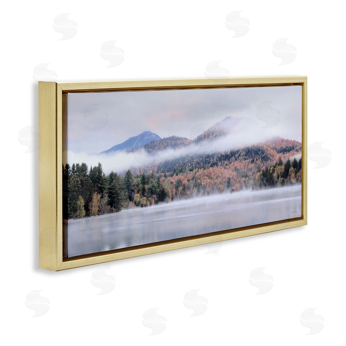 Lori Deiter Looming Fog Mountain Peak Reflective Lake Photography