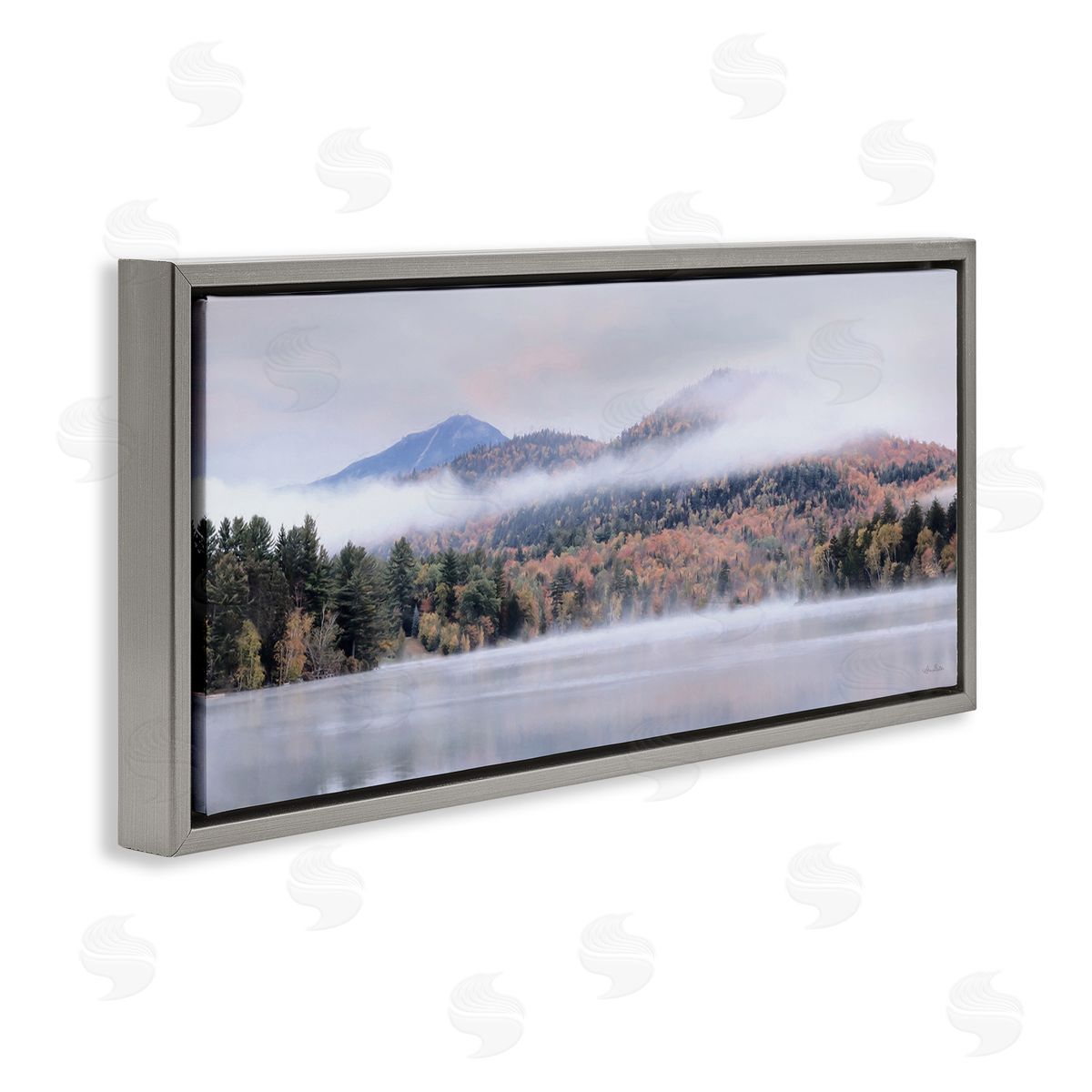 Lori Deiter Looming Fog Mountain Peak Reflective Lake Photography