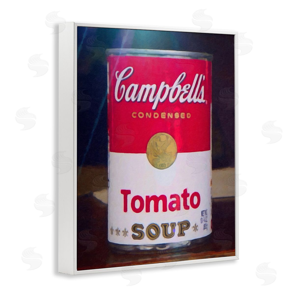 Graffitee Studios Tomato Soup Can Still Life Modern Painting White Framed Giclee Wall Art Print