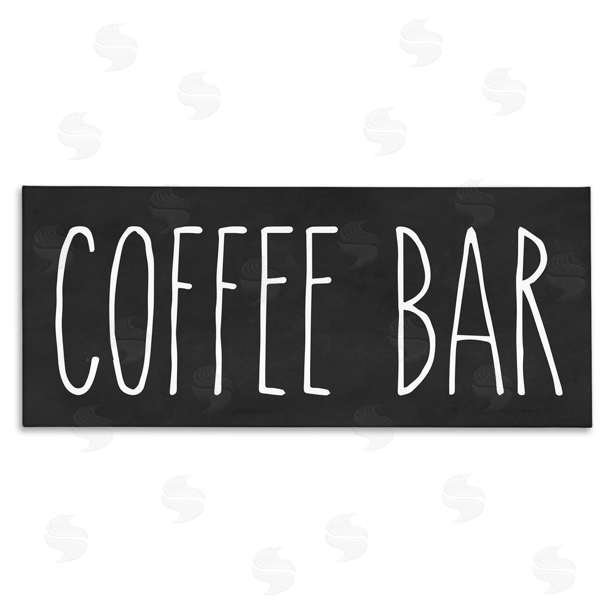 Coffee Bar Casual Text Canvas Wall Art, Home Decor by Lettered and Lined