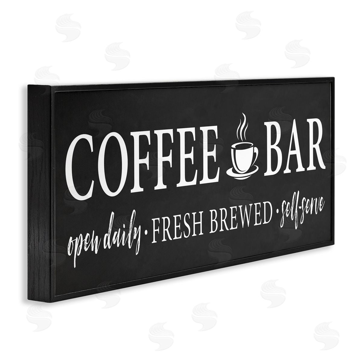 Lettered and Lined Coffe_sidee Bar Open Sign Casual Black Design