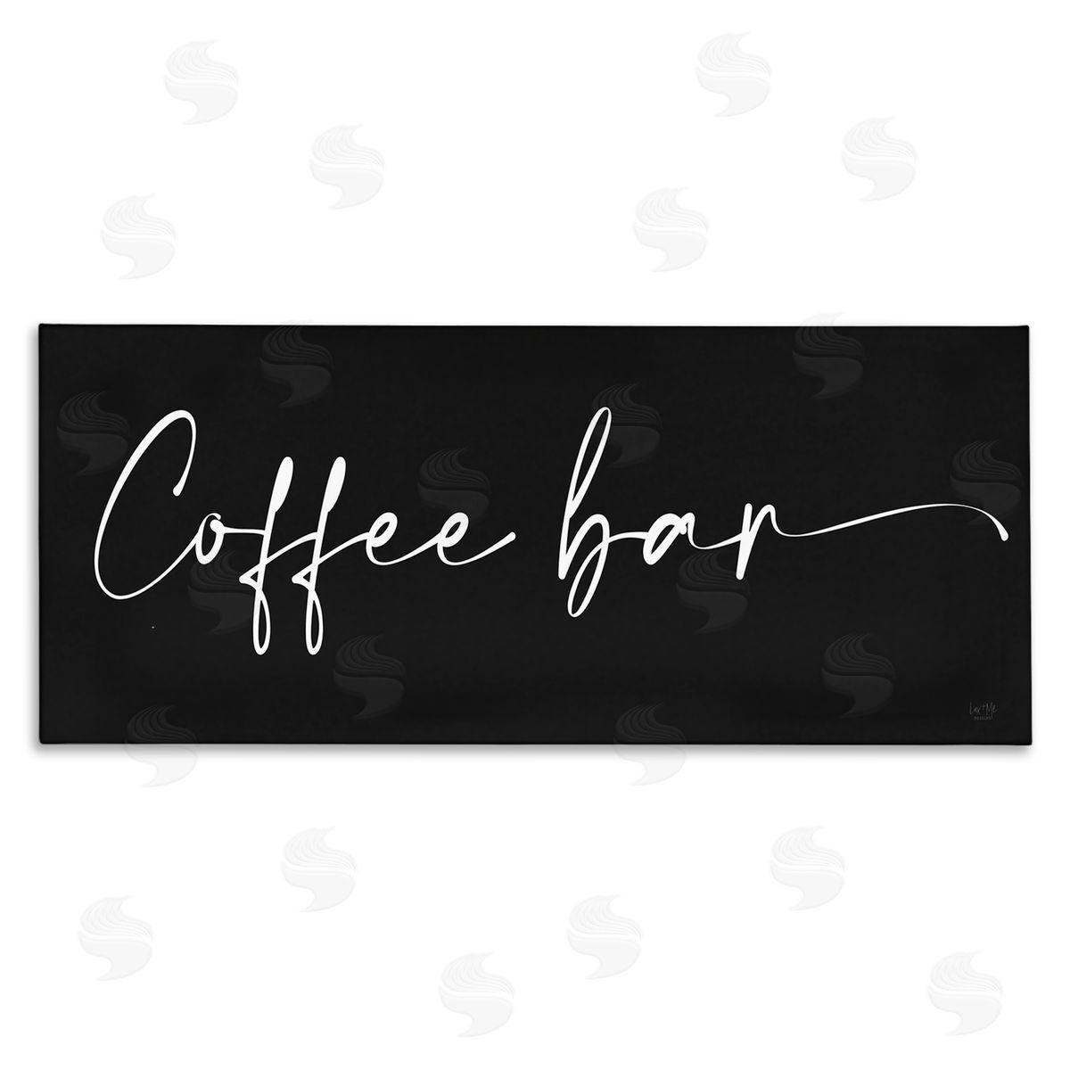 Coffee Bar Classy Script Canvas Wall Art, Home Decor by Lux + Me Designs