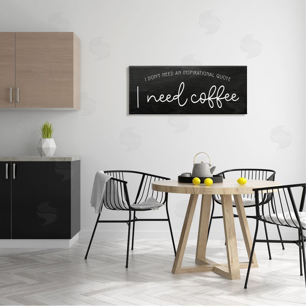 Stupell Studio Don't Need Inspirational Quote Funny Coffe_sidee Calligraphy