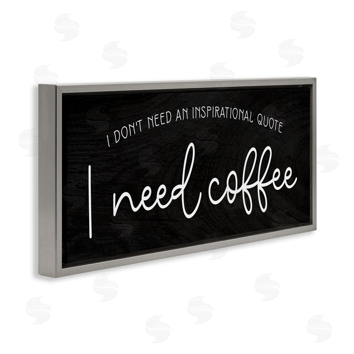 Stupell Studio Don't Need Inspirational Quote Funny Coffe_sidee Calligraphy