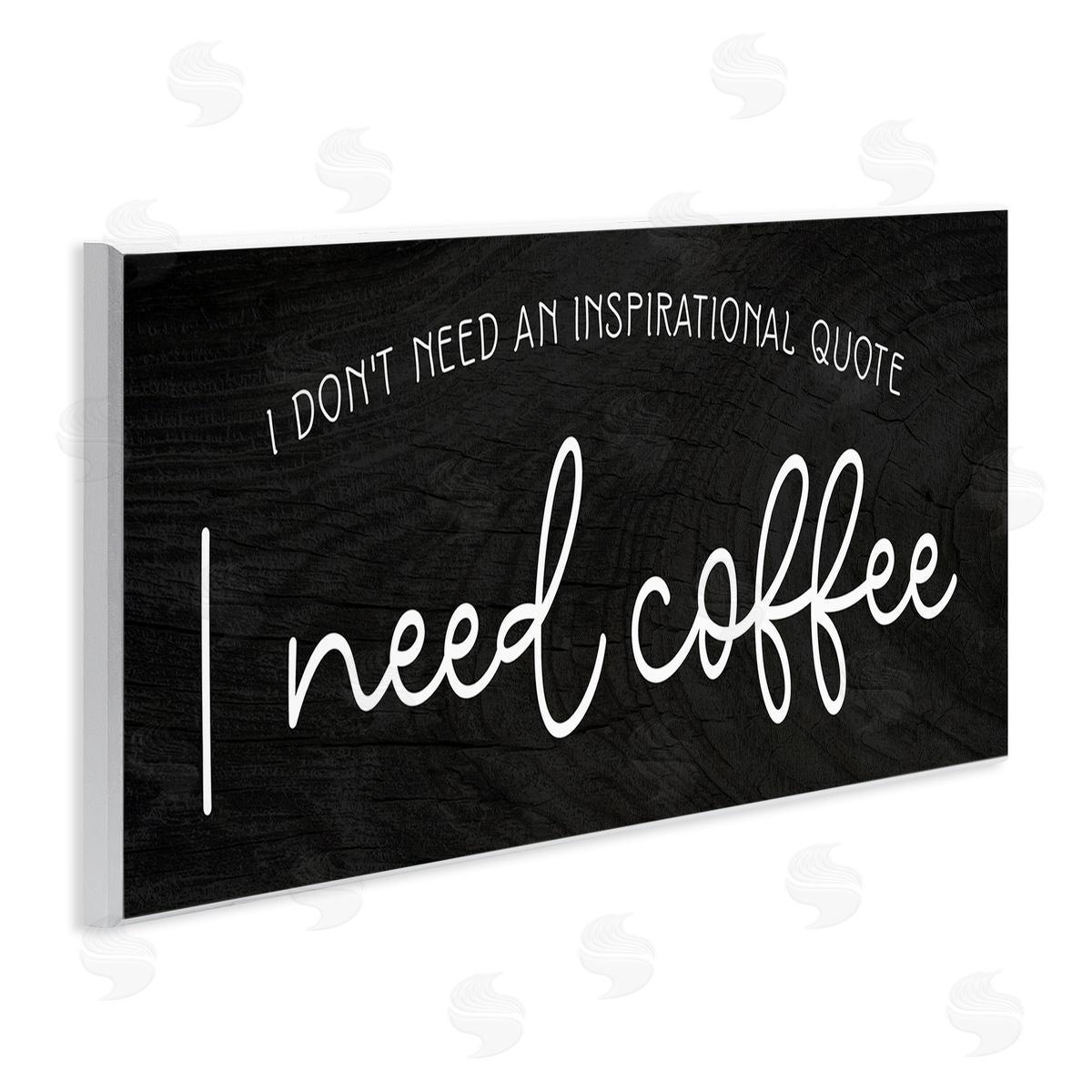 Stupell Studio Don't Need Inspirational Quote Funny Coffe_sidee Calligraphy
