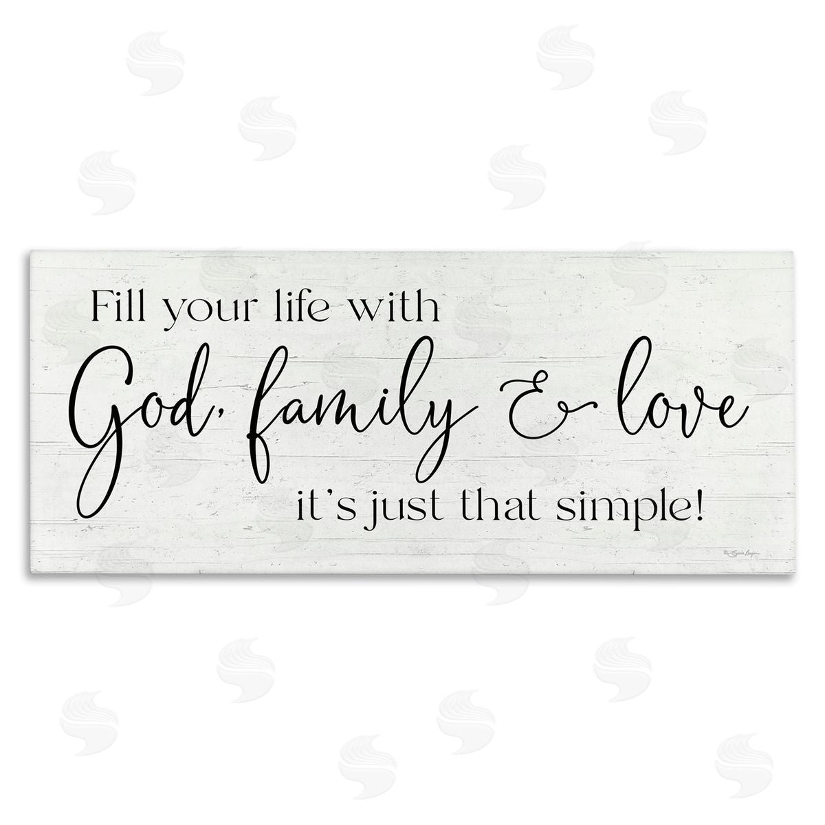 Susie Boyer Rustic Religious Family Quote Uplifting Calligraphy Phrase