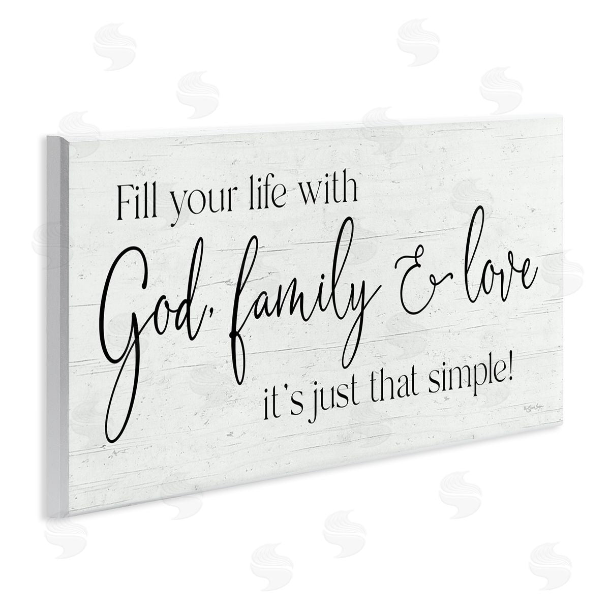 Susie Boyer Rustic Religious Family Quote Uplifting Calligraphy Phrase