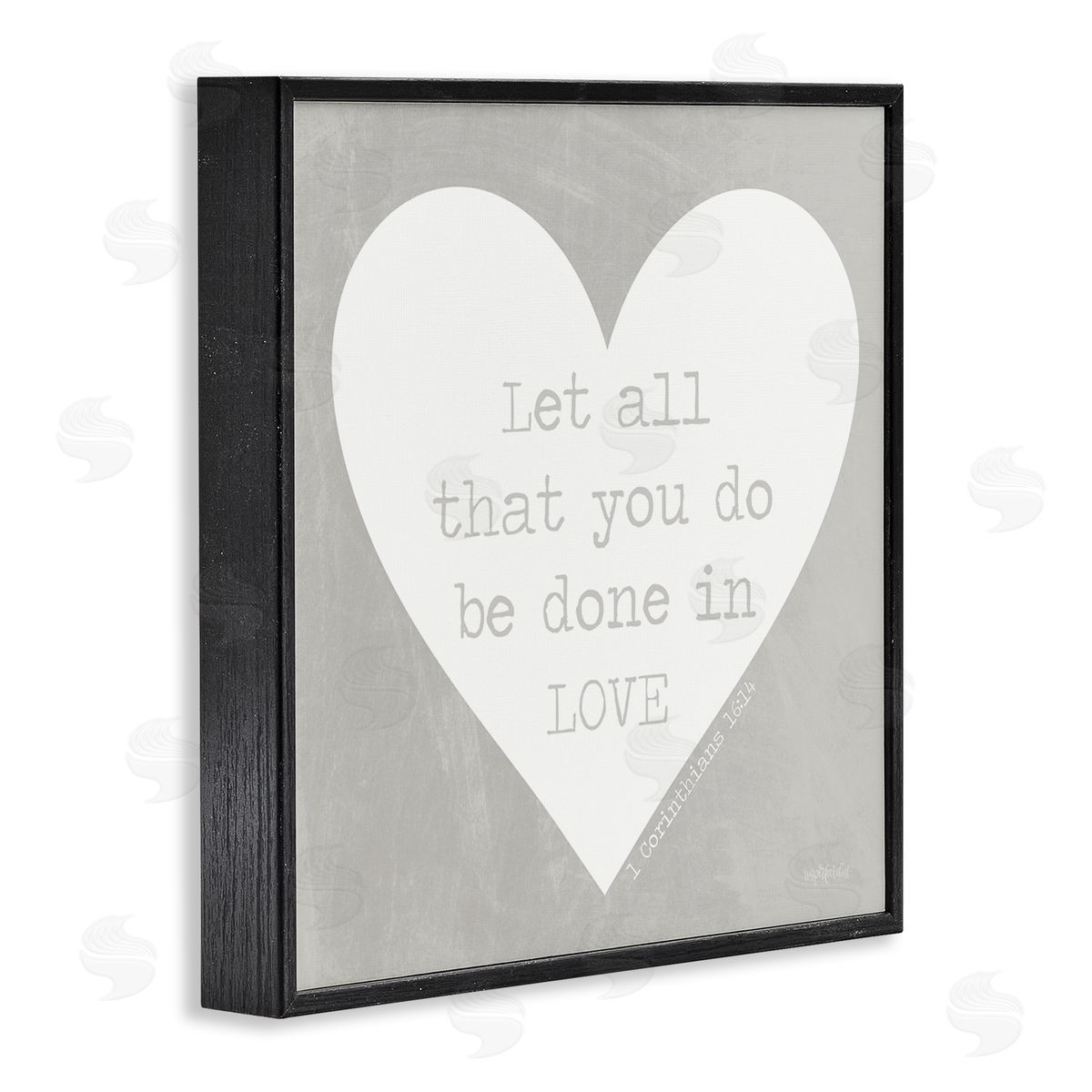 Imperfect Dust Uplifting Religious Quote Bible Verse Heart Shape Black Framed Glicee Wall Art Print