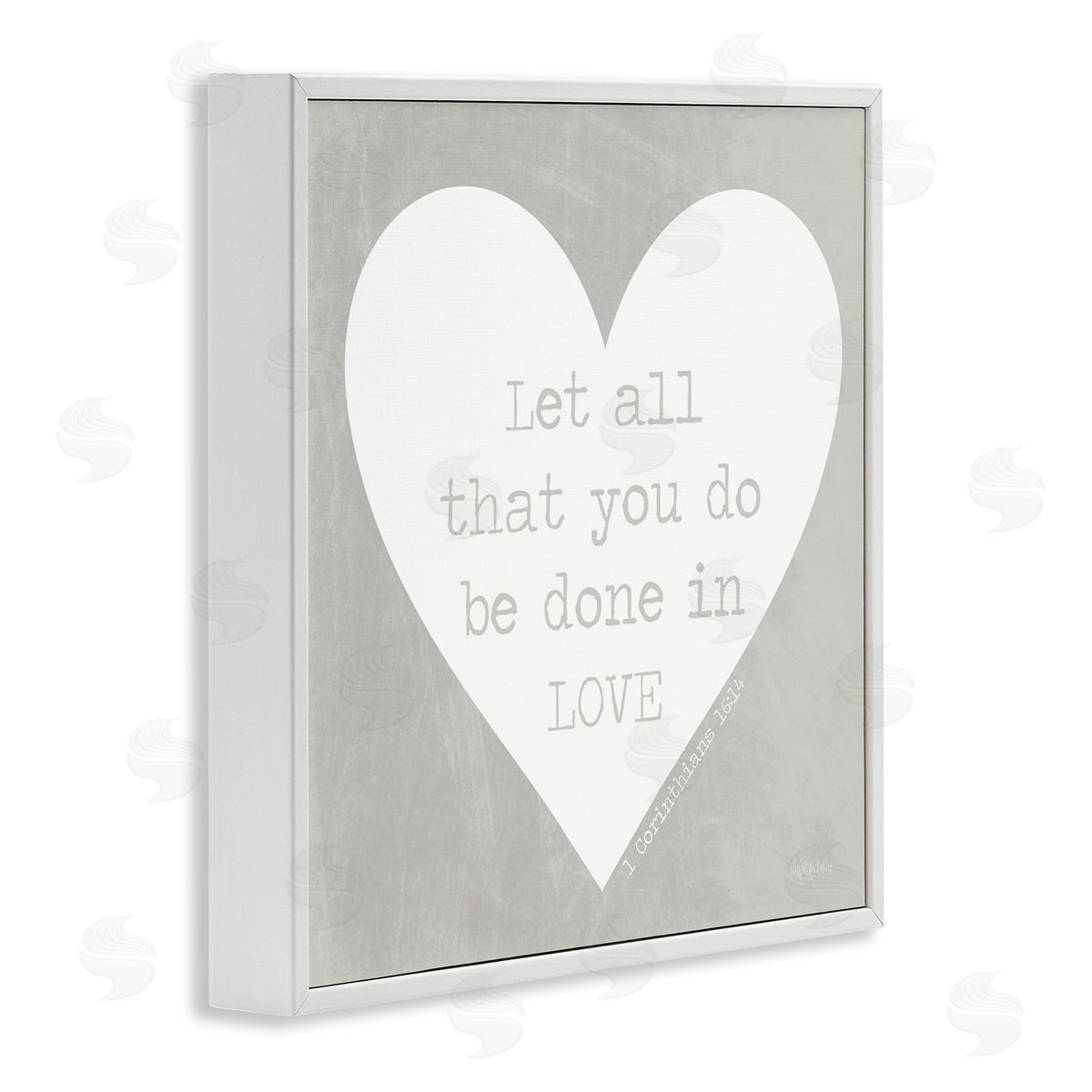 Imperfect Dust Uplifting Religious Quote Bible Verse Heart Shape White Framed Glicee Wall Art Print