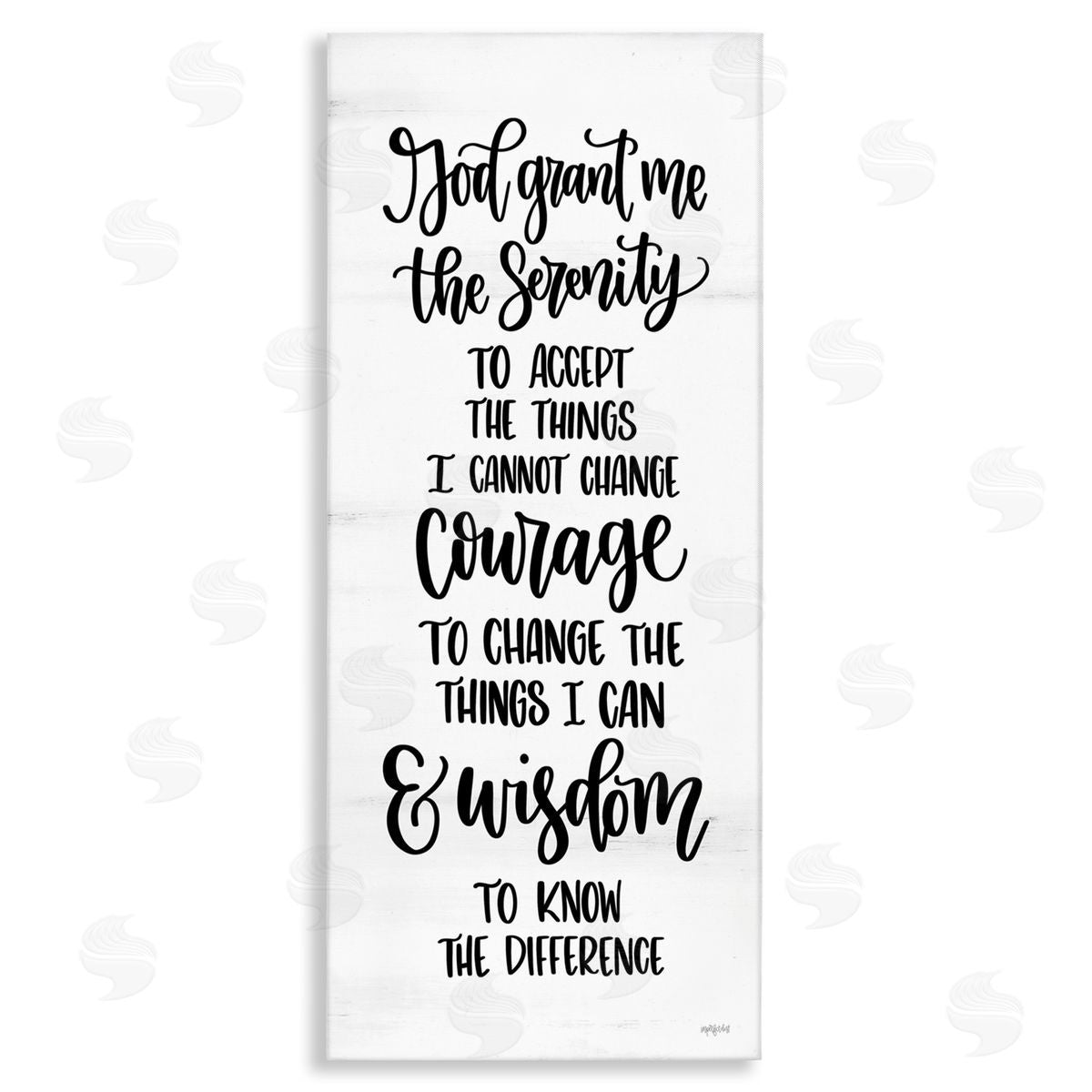 Religious Serenity Courage & Wisdom Canvas Wall Art, Home Decor by Imperfect Dust
