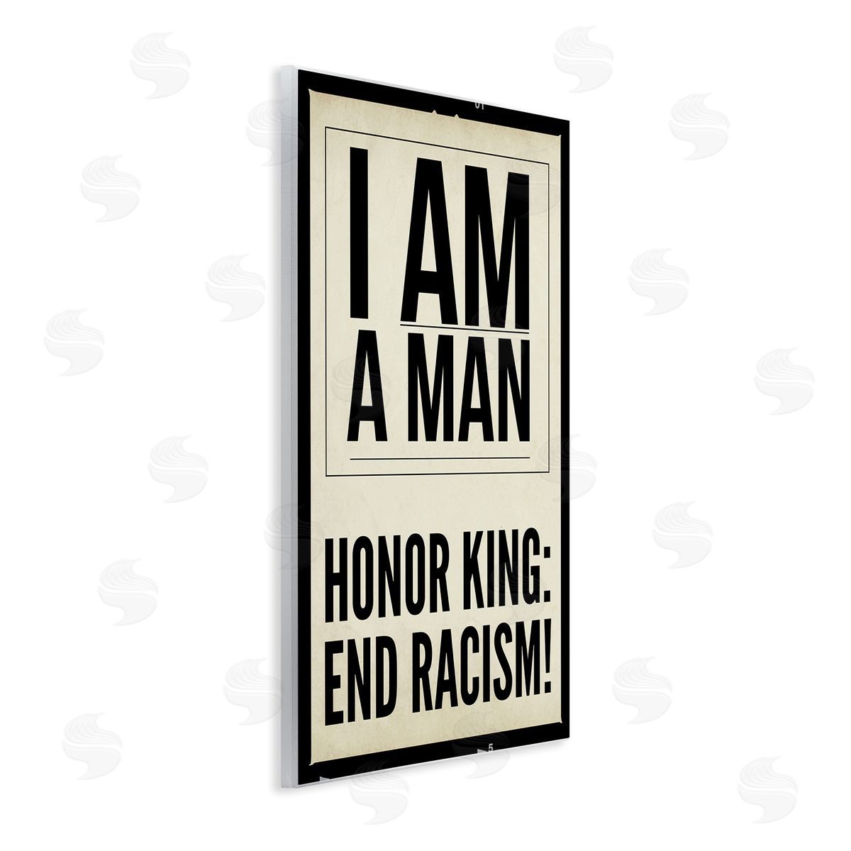 Graffitee Studios Honor King End Racism Courageous Commemorating Quote Wall Plaque Art Print