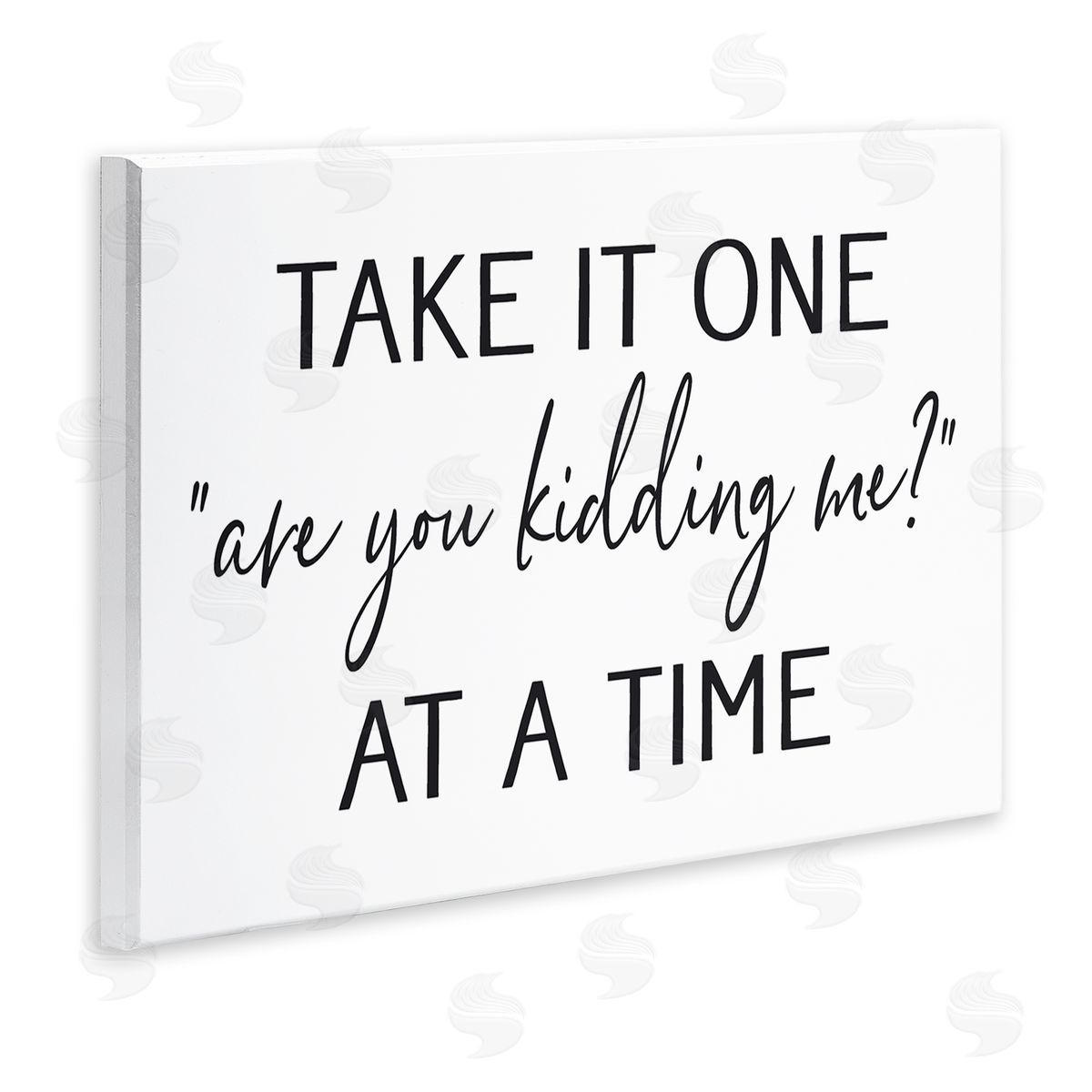 Lettered and Lined Are You Kidding Me Humorous Casual Quote Saying Wall Plaque Art Print