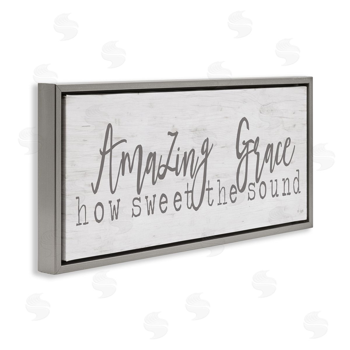 Jaxn Blvd. Amazing Grace Spiritual Christian Phrase Grain Pattern