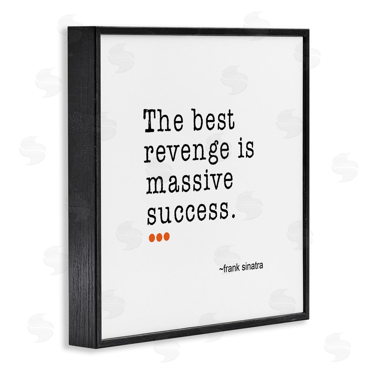 J. Weiss Best Revenge is Success Casual Motivating Quote  Black Framed Glicee Wall Art Print