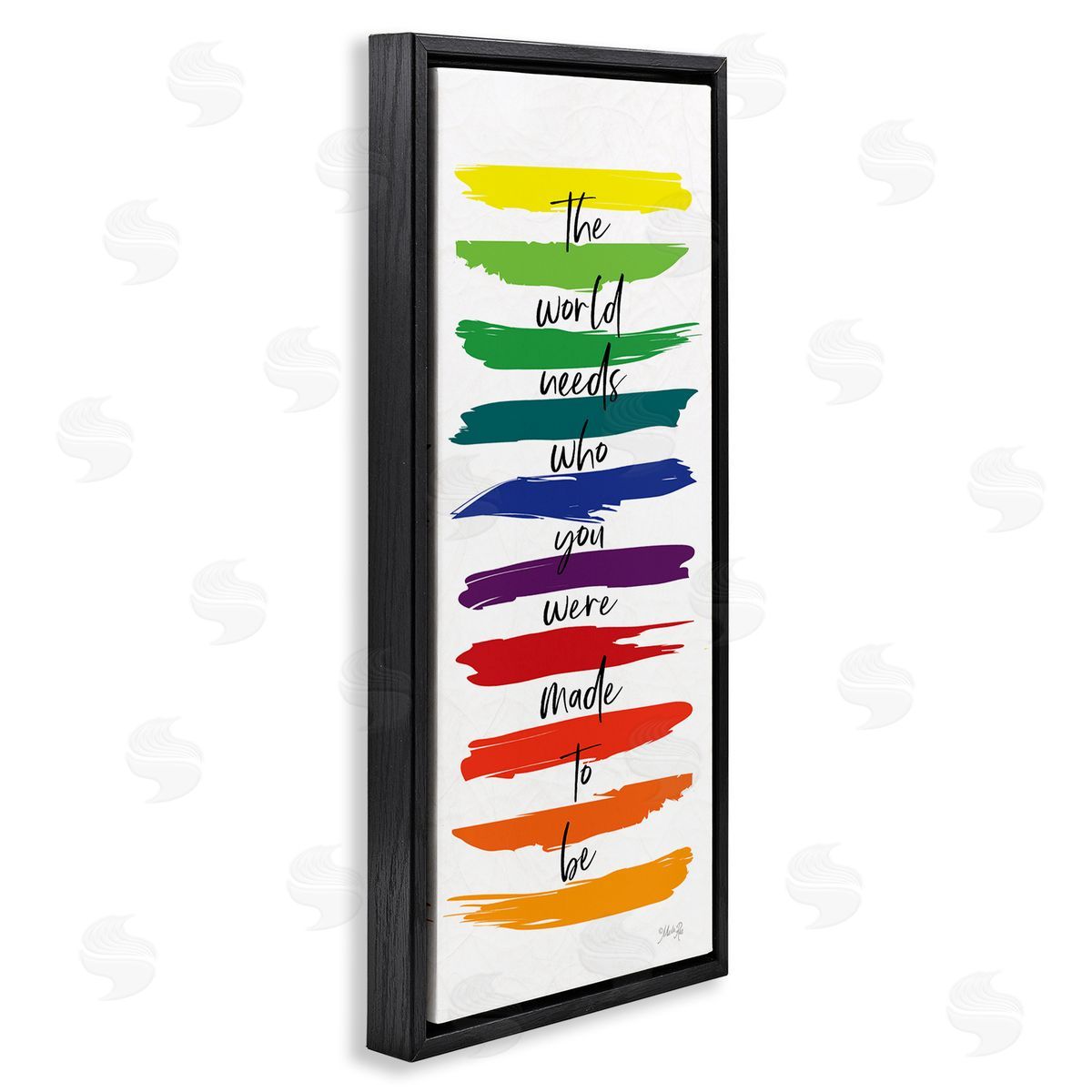 Marla Rae Encouraging Bold Rainbow Quote Paint Brush Strokes