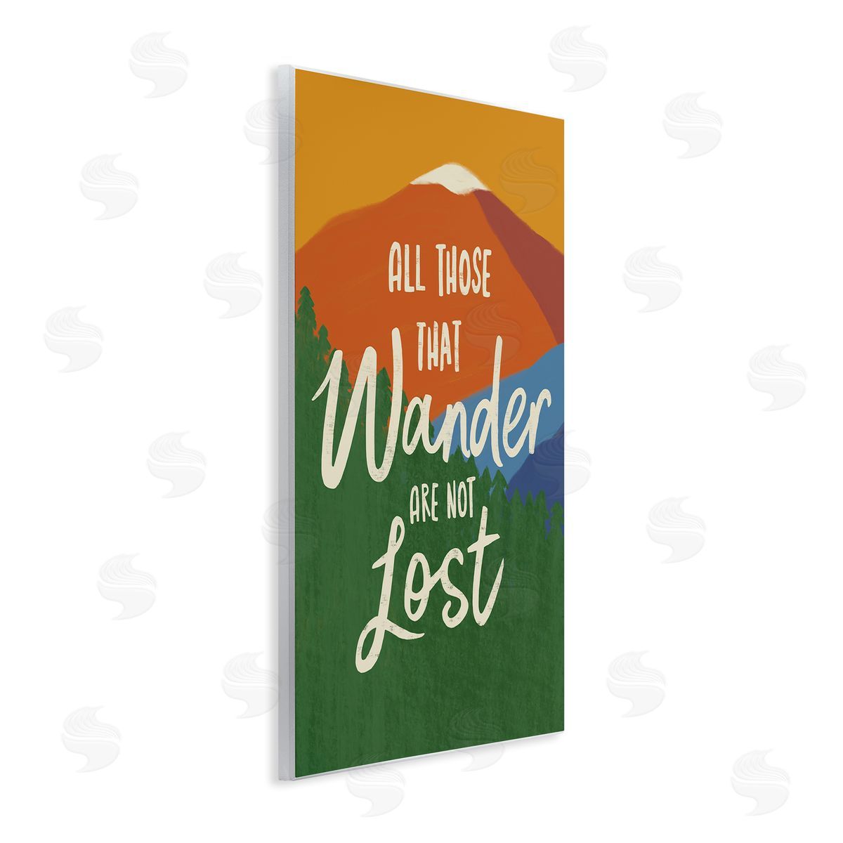 Nina Seven Inspiring Adventure Quote Mountain Wilderness Scene Wall Plaque Art Print
