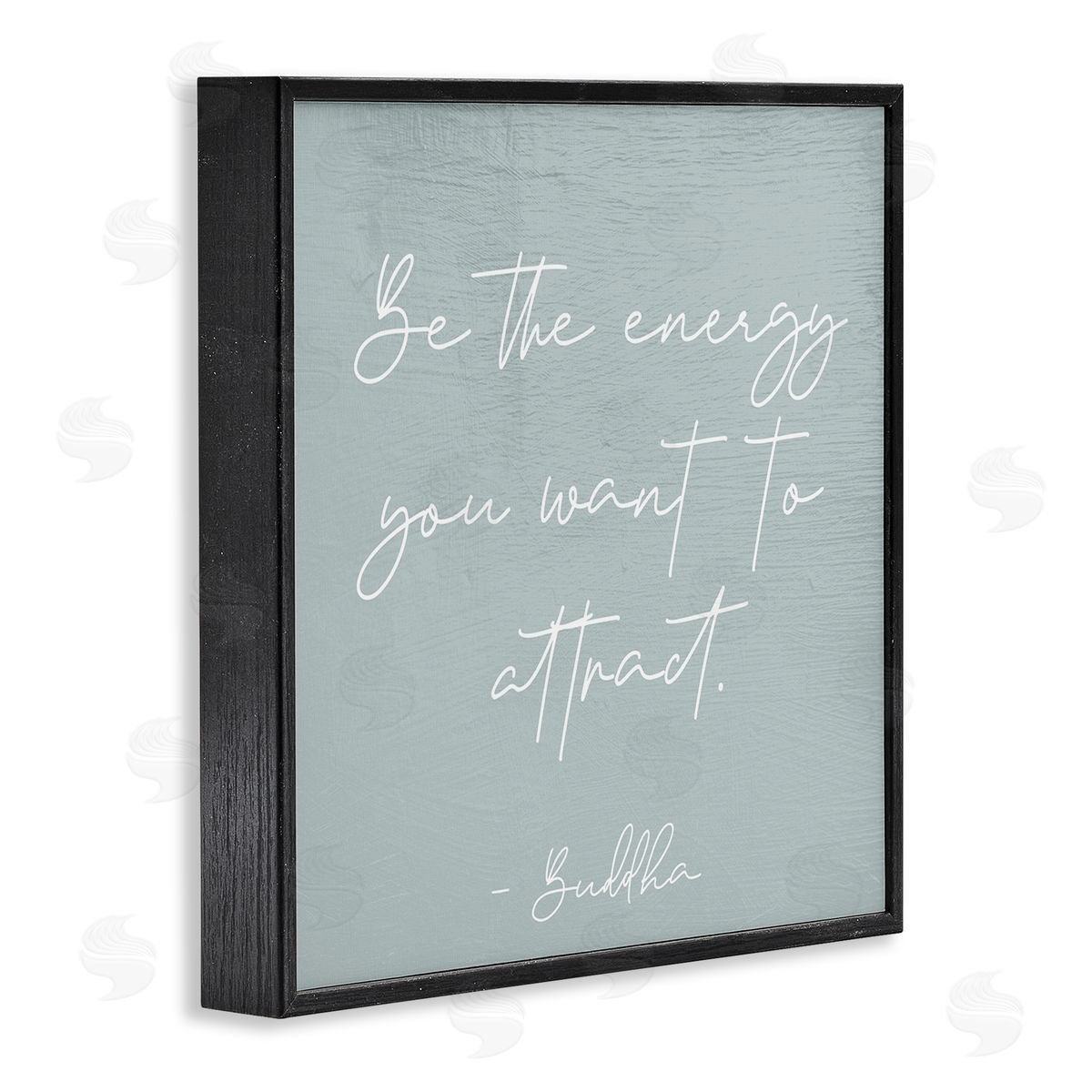 Stupell Studio Inspirational Buddha Sentiment Motivational Phrase Calligraphy Black Framed Glicee Wall Art Print