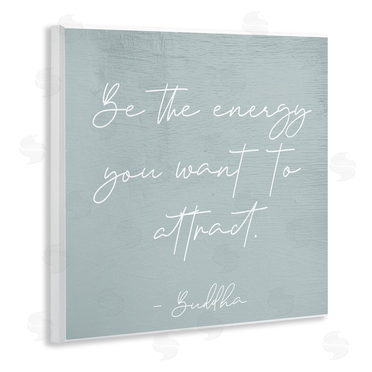 Stupell Studio Inspirational Buddha Sentiment Motivational Phrase Calligraphy Wooden Wall Plaque Art Print