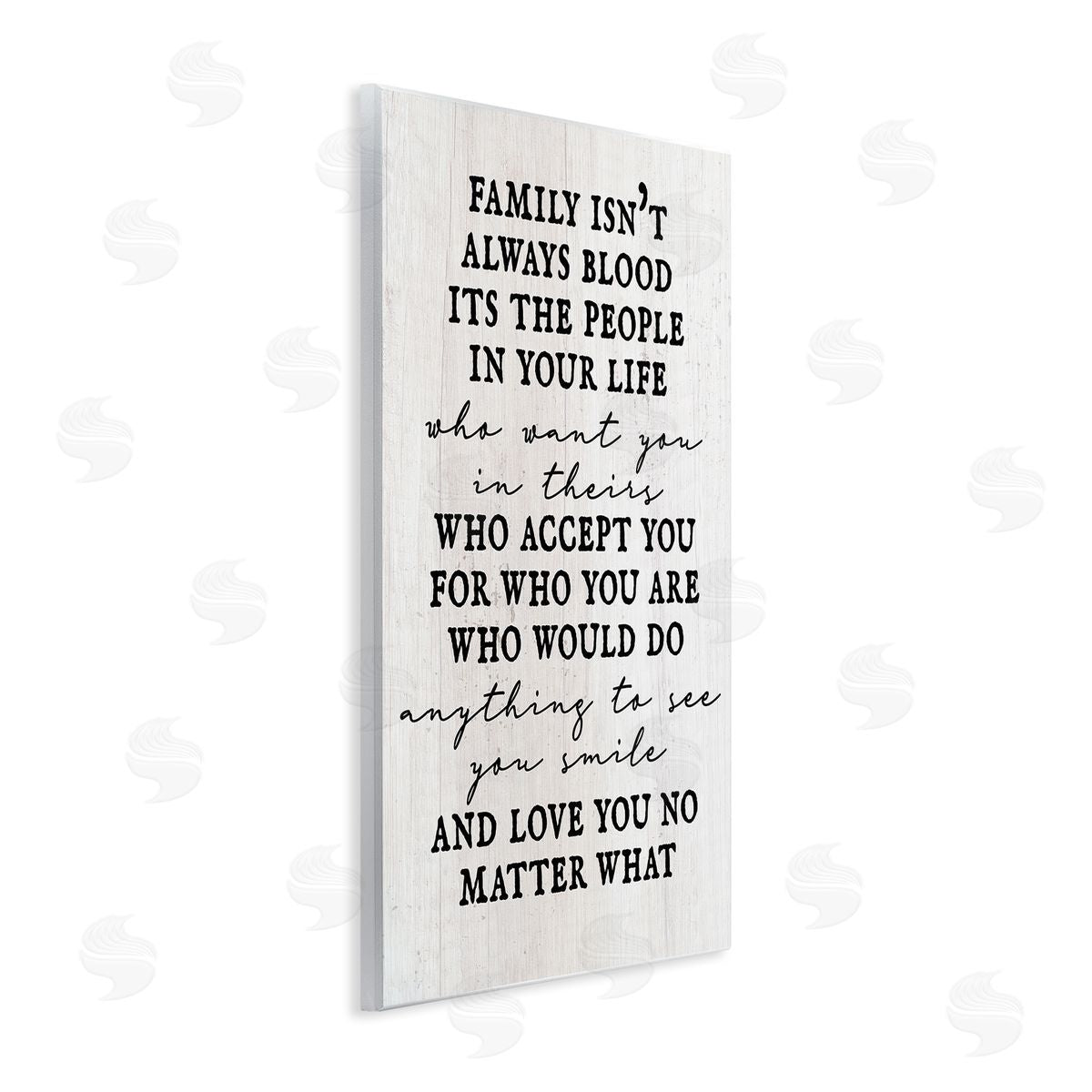 Stupell Studio Moving Family Quote Acceptance Text Plank Patterned Wall Plaque Art Print