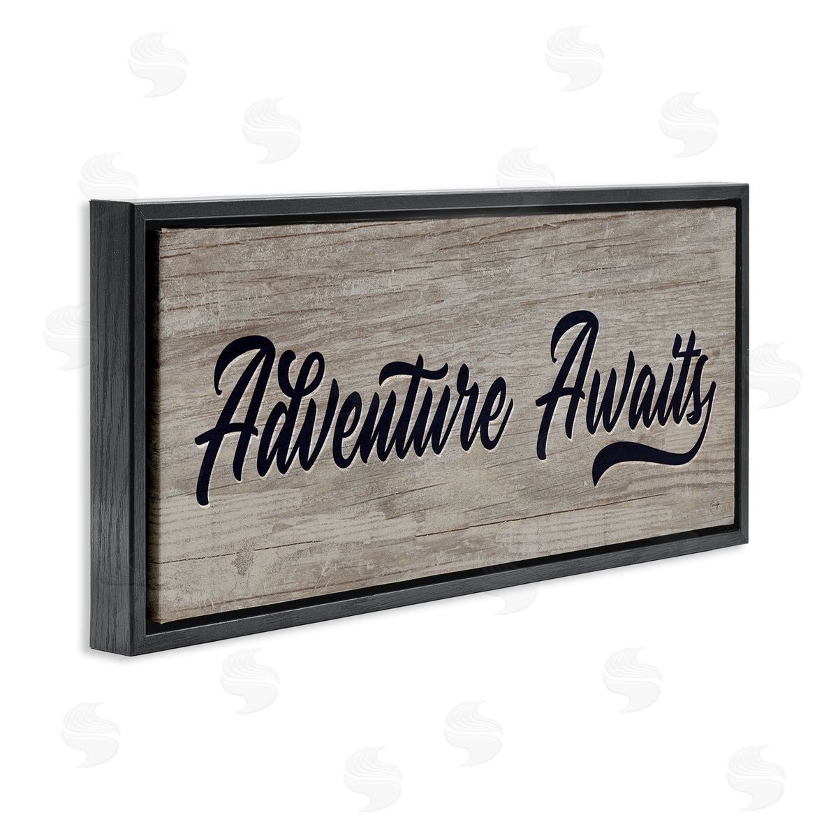 Yass Naffas Designs Adventure Awaits Rustic Vintage Typography Grain Pattern