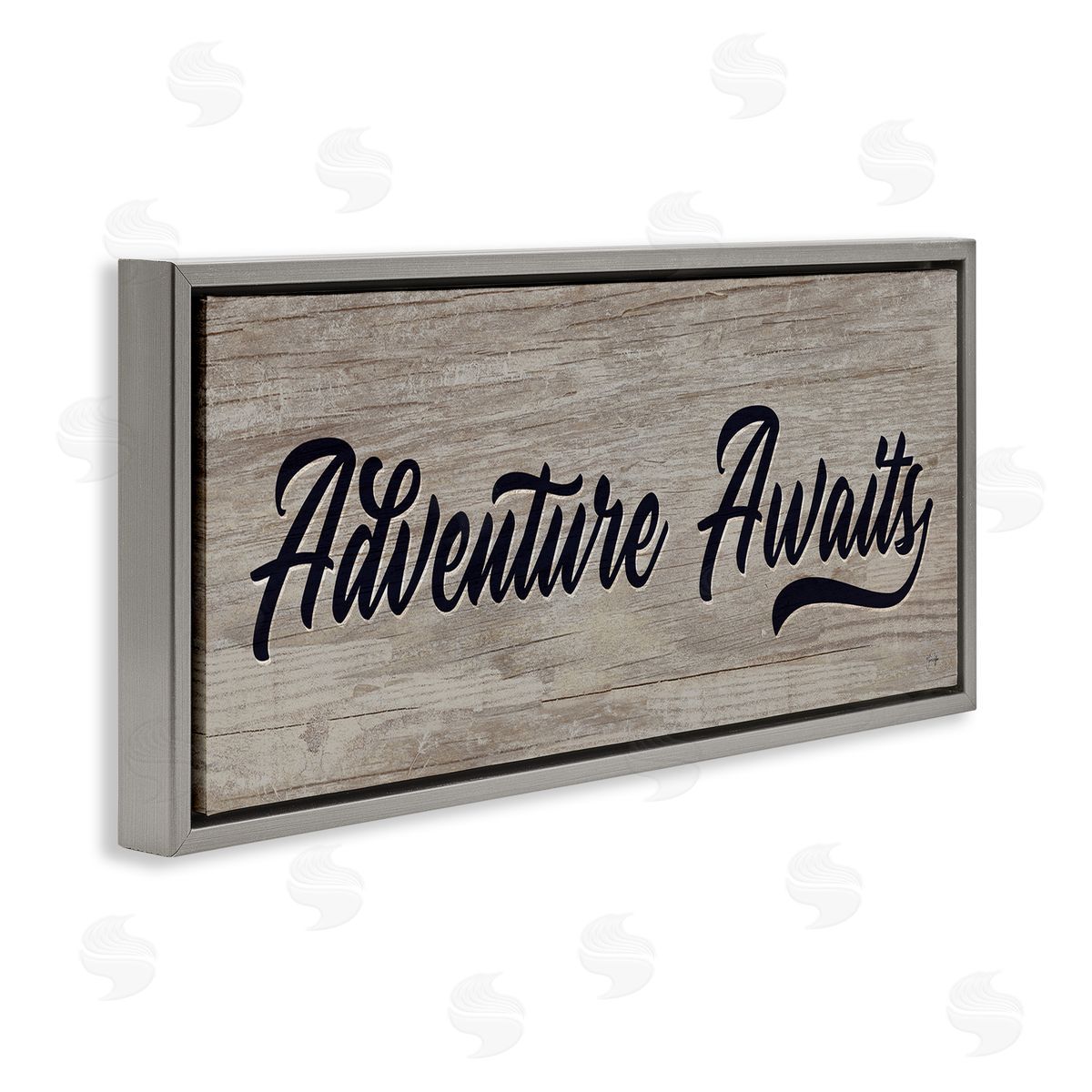 Yass Naffas Designs Adventure Awaits Rustic Vintage Typography Grain Pattern