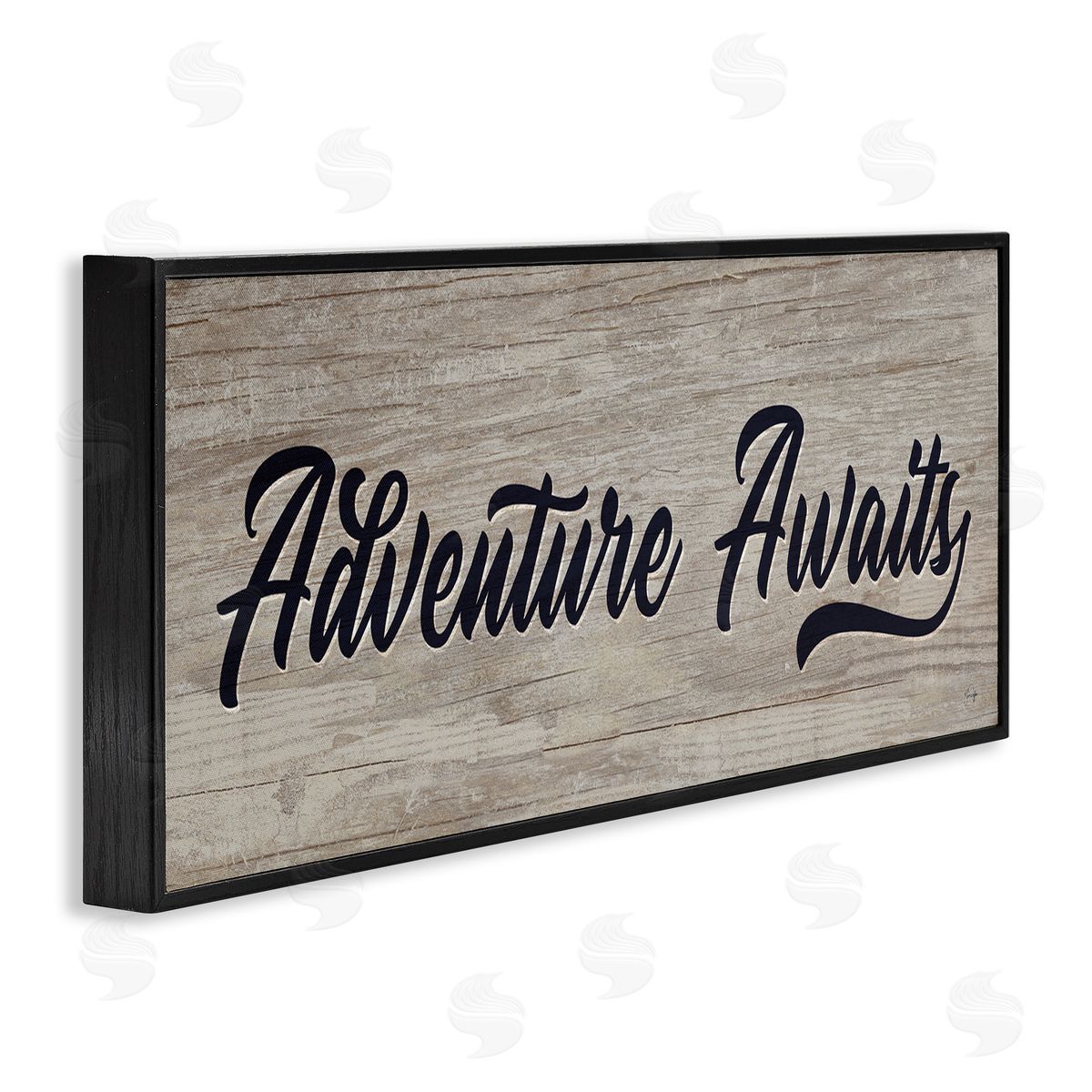 Yass Naffas Designs Adventure Awaits Rustic Vintage Typography Grain Pattern