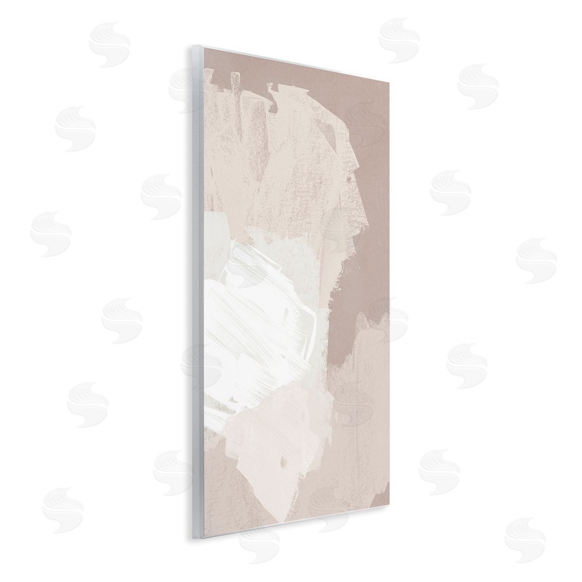 June Erica Vess Abstract Brush Strokes Neutral Beige Tones Wall Plaque Art Print