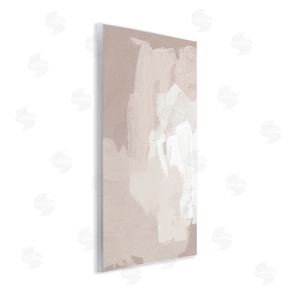 June Erica Vess Abstract Neutral Tones Beige Boho Brush Strokes Wall Plaque Art Print