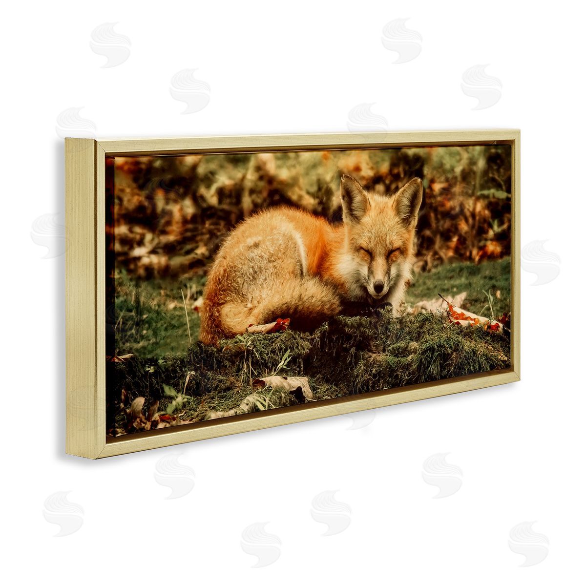 Carrie Ann Grippo-Pike Sleeping Fox Kit Peaceful Forest Floor Lush Nature