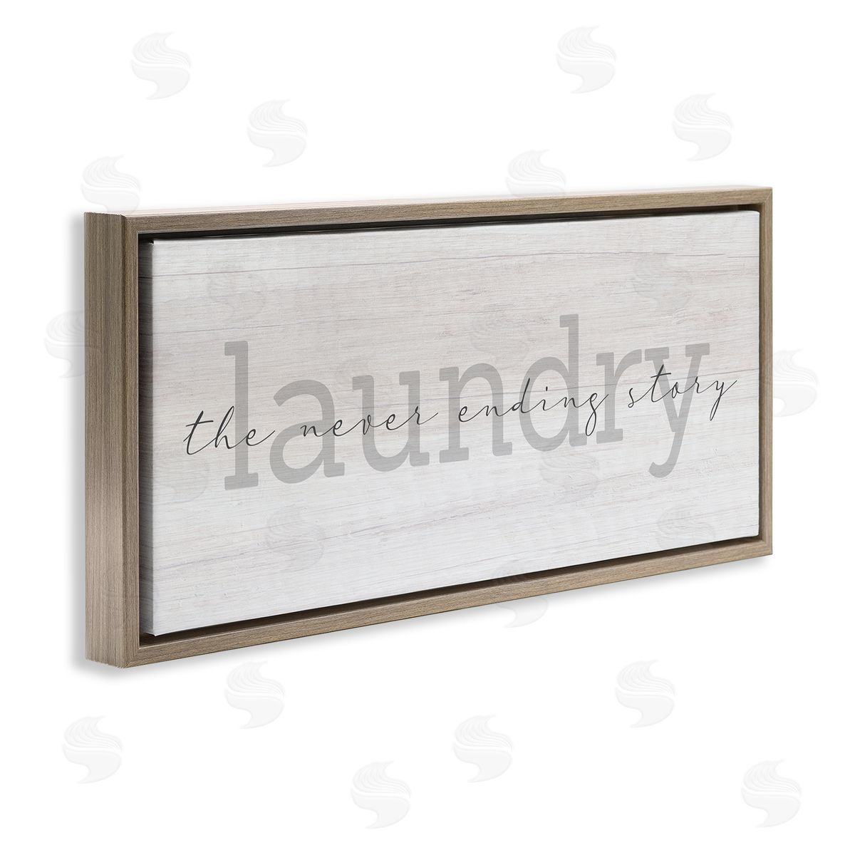 Stupell Studio Laundry Never Ending Story Cursive Typography Sign