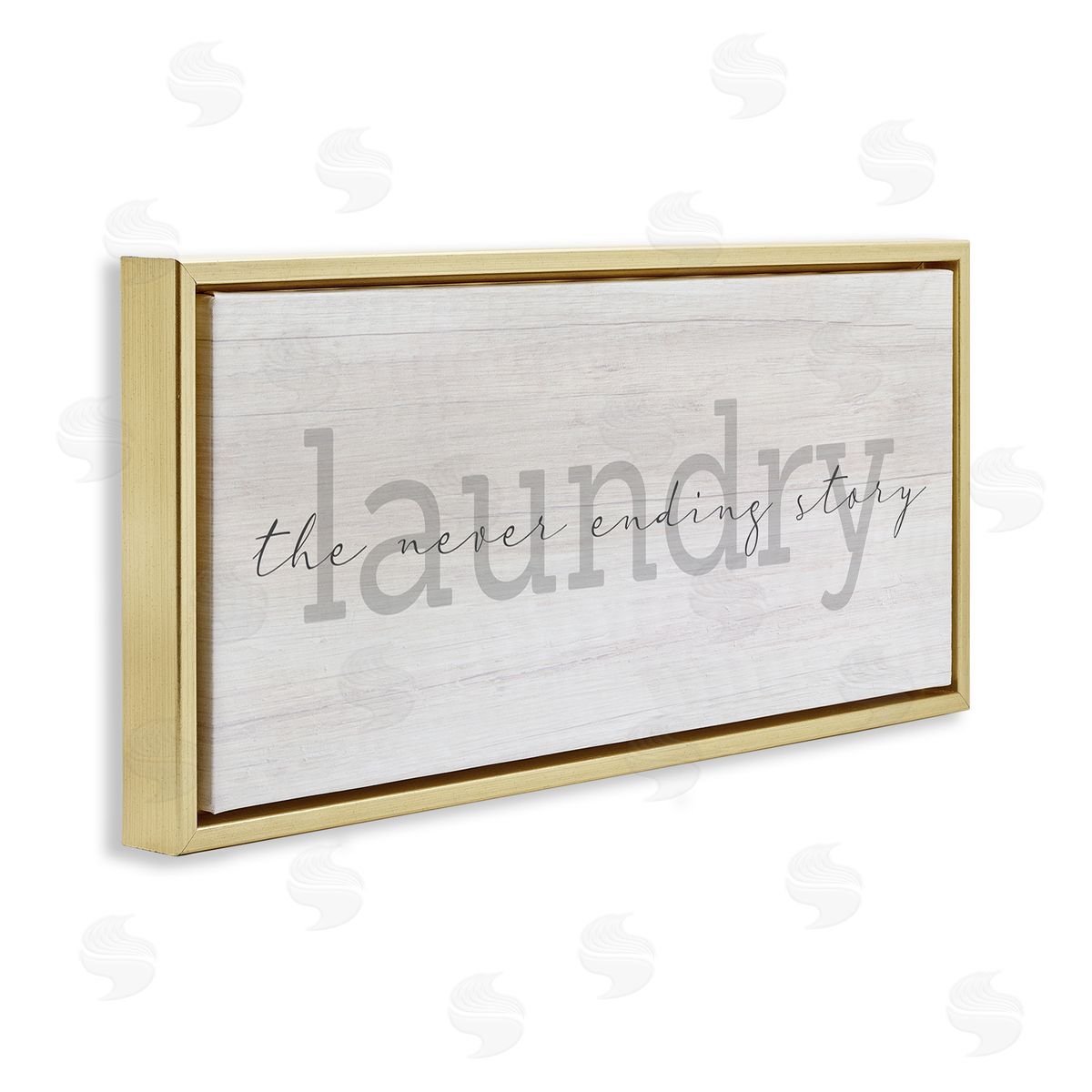 Stupell Studio Laundry Never Ending Story Cursive Typography Sign