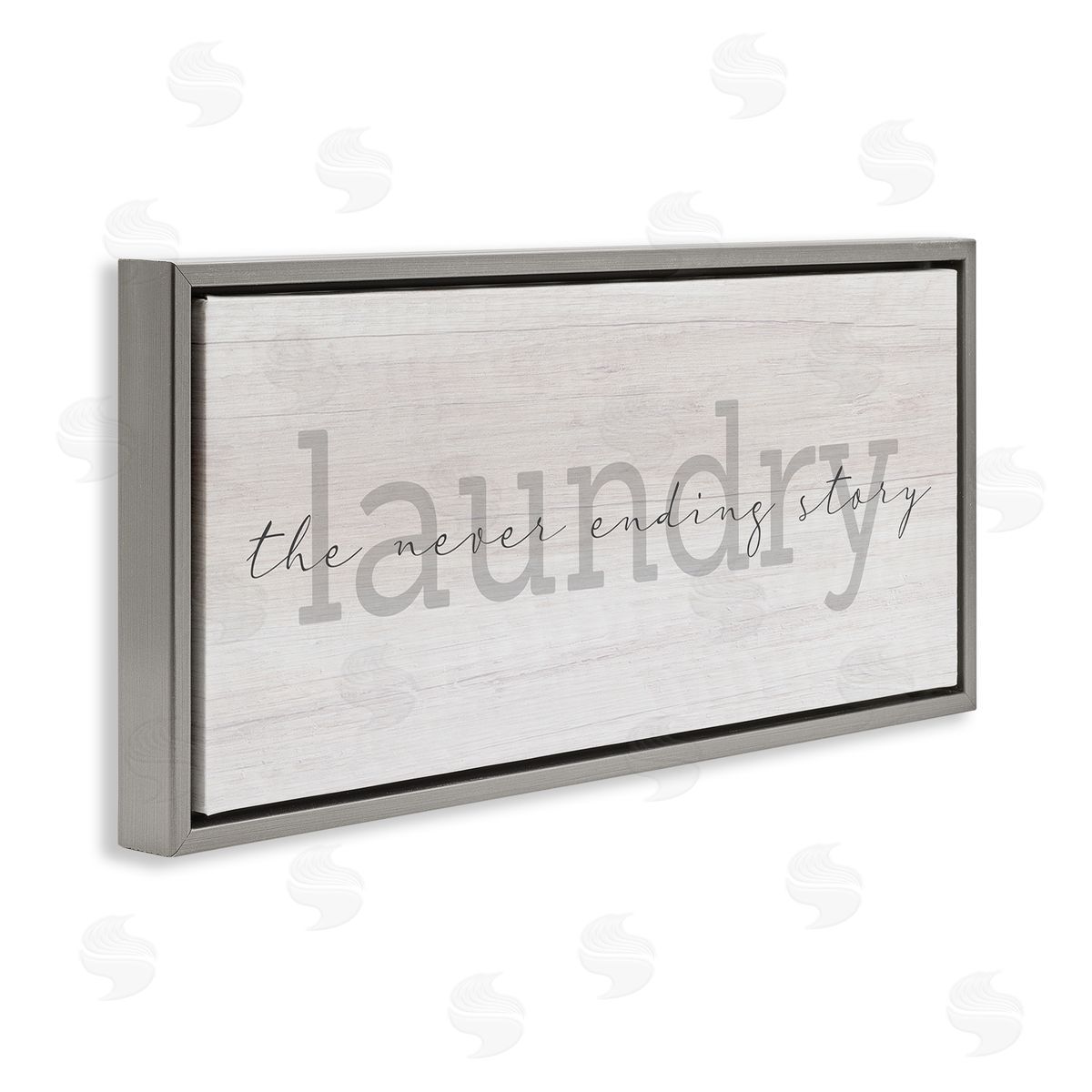 Stupell Studio Laundry Never Ending Story Cursive Typography Sign