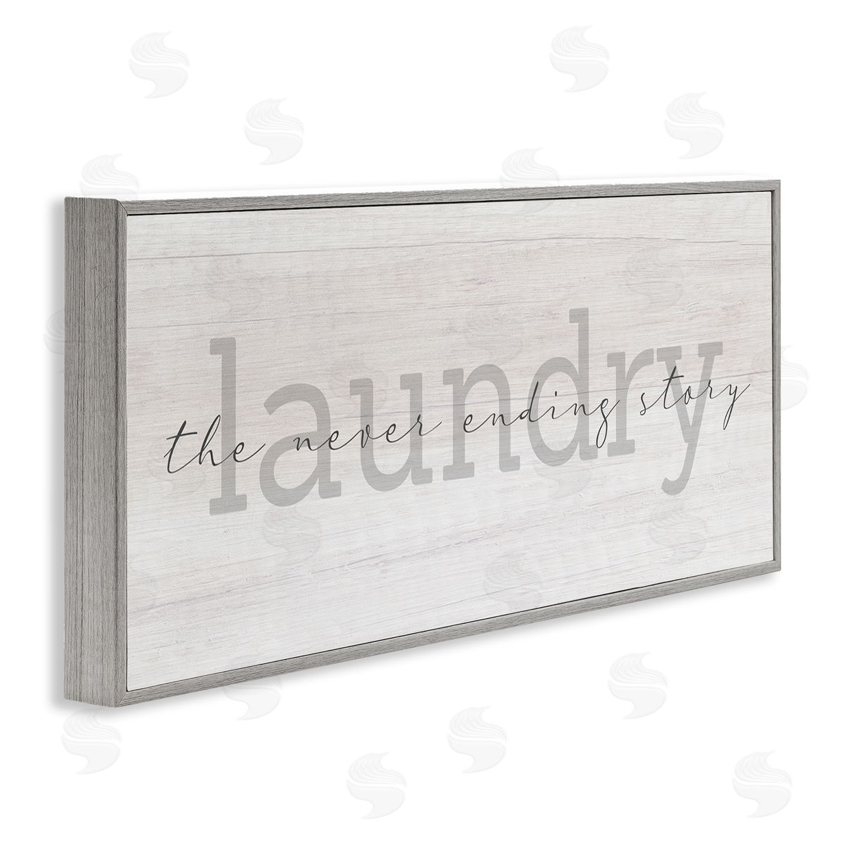 Stupell Studio Laundry Never Ending Story Cursive Typography Sign