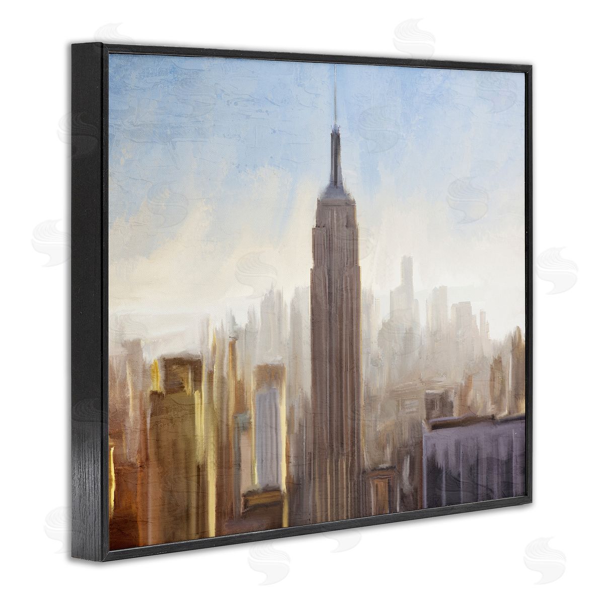 Kim Allen Bustling New York Cityscape Distant Buildings Skyline  Black Framed Giclee Wall Art Print