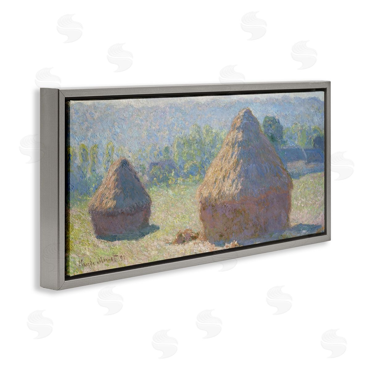 one1000paintings Haystacks, End of Summer Classic Claude Monet Painting