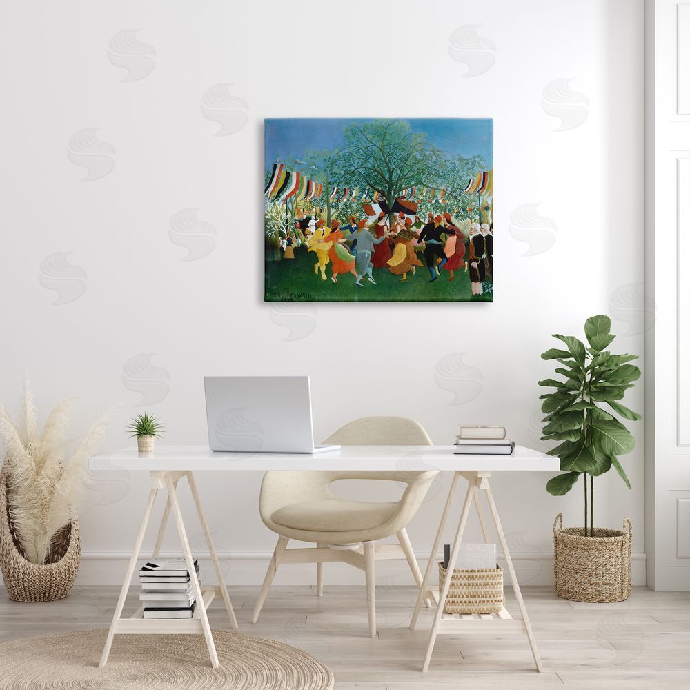one1000paintings A Centennial of Independence Henri Rousseau Classic Painting Canvas Wall Art Print in Room