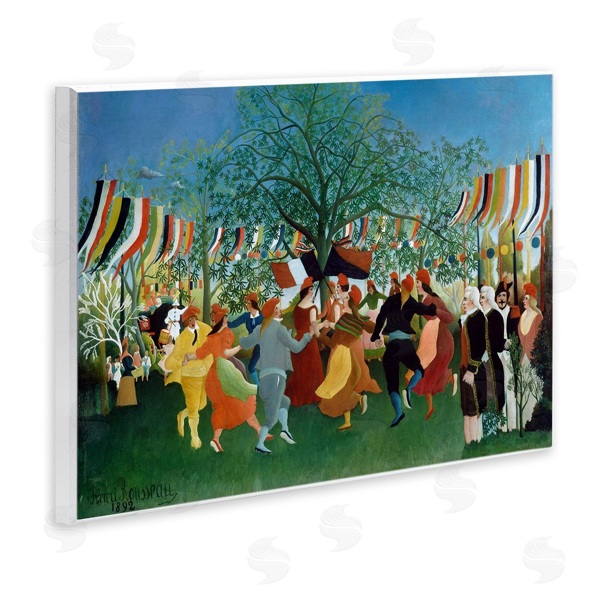 one1000paintings A Centennial of Independence Henri Rousseau Classic Painting Wall Plaque Art Print