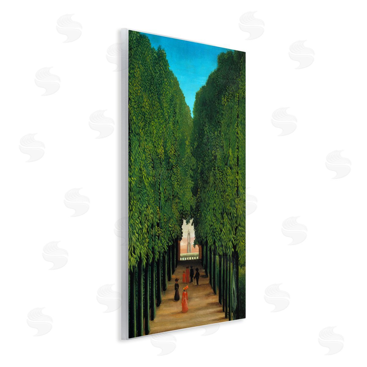 one1000paintings Avenue in Park at Saint Cloud Henri Rousseau Classical Painting Wall Plaque Art Print