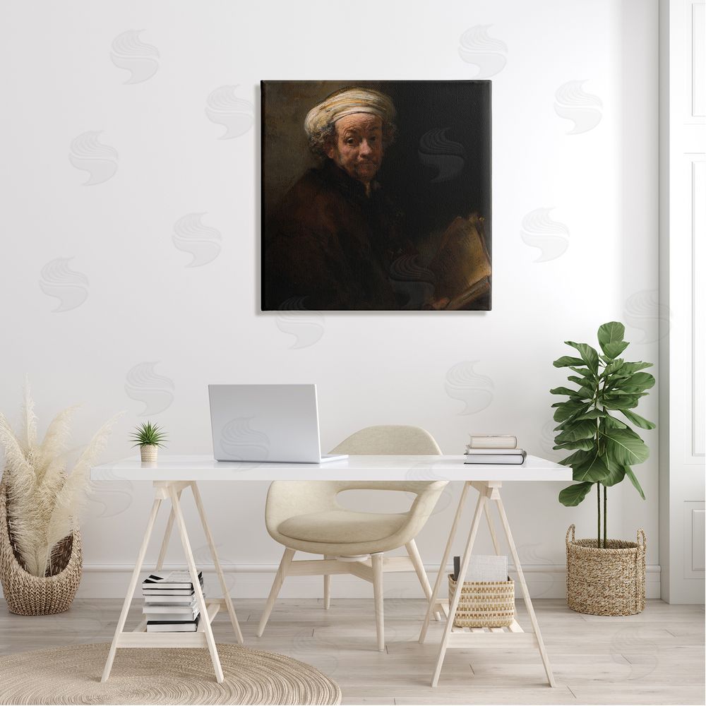 one1000paintings Self Portrait as the Apostle Paul Classic Rembrandt Painting Canvas Wall Art in Room