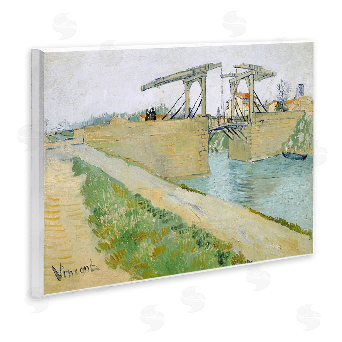 one1000paintings De Brug Van Langlois Vincent van Gogh Bridge Painting Wall Plaque Art Print