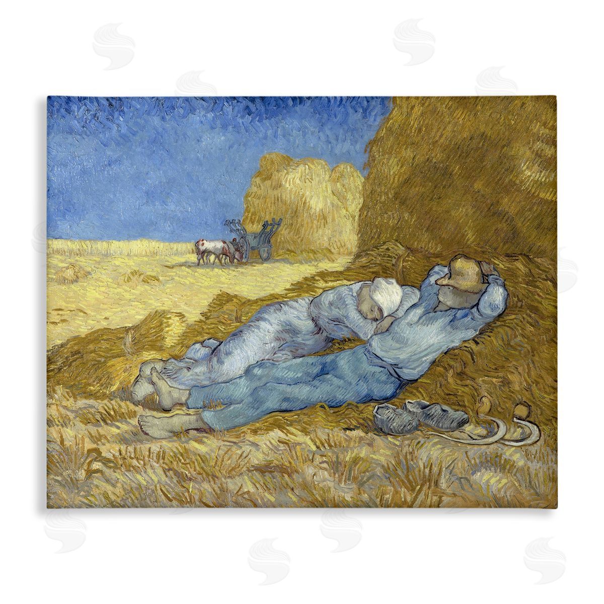 one1000paintings The Siesta Vincent van Gogh Classic Painting Stretched Canvas Wall Art Print