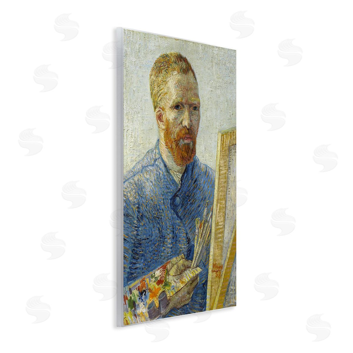 one1000paintings Zeegezicht als Schilder van Gogh Painting Self-Portrait Painting Wall Plaque Art Print