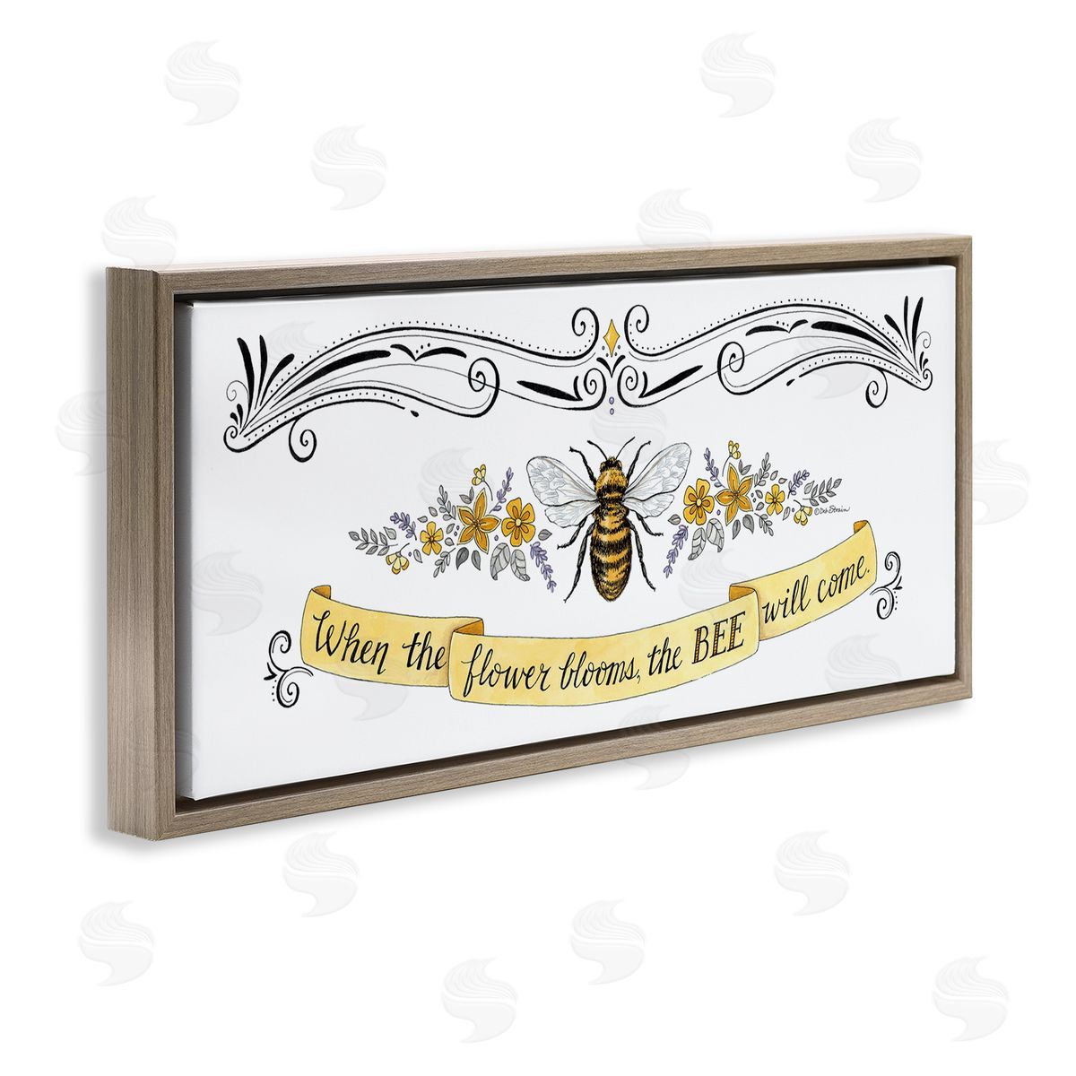 Deb Strain When The Flower Blooms Honey Bee Banner Quote