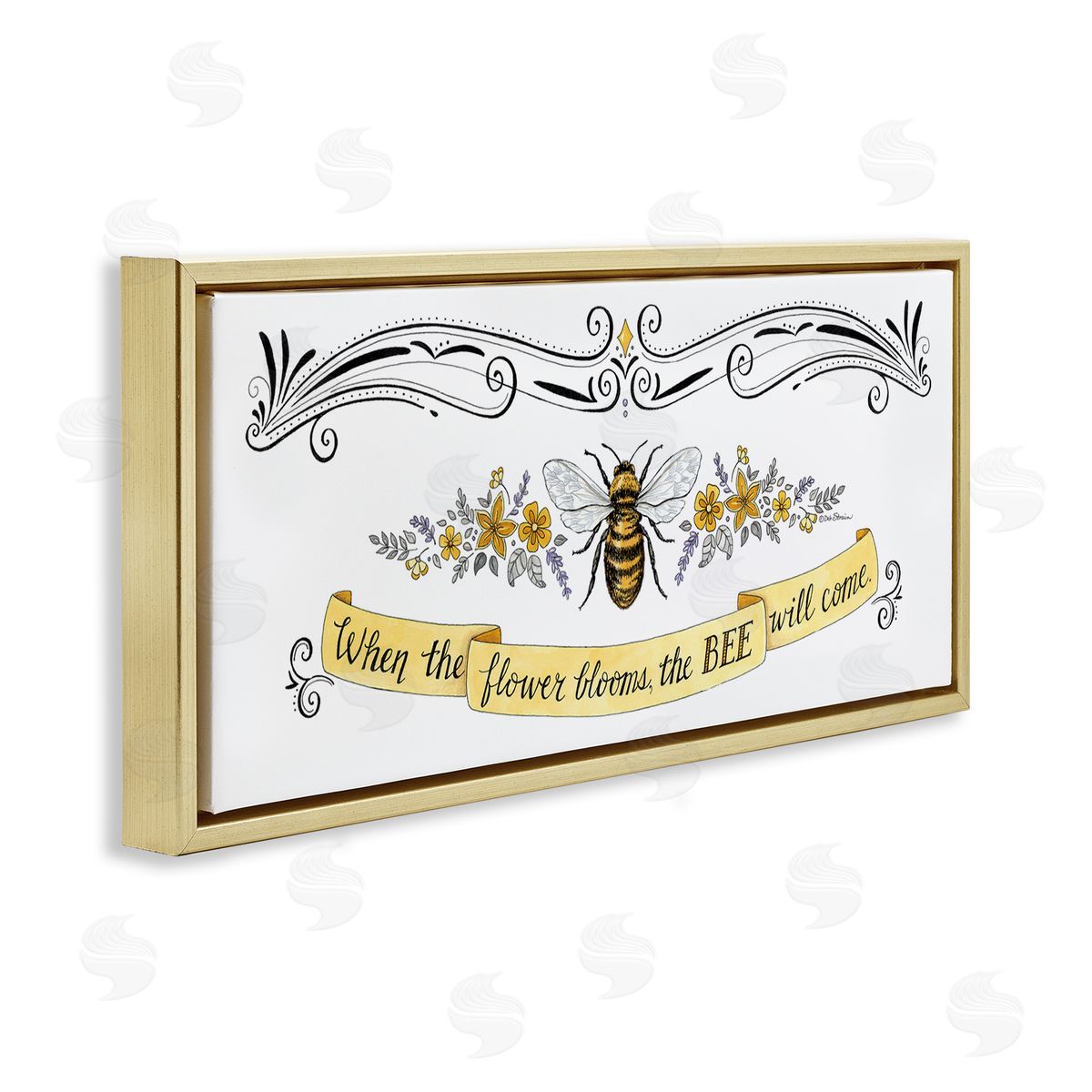 Deb Strain When The Flower Blooms Honey Bee Banner Quote