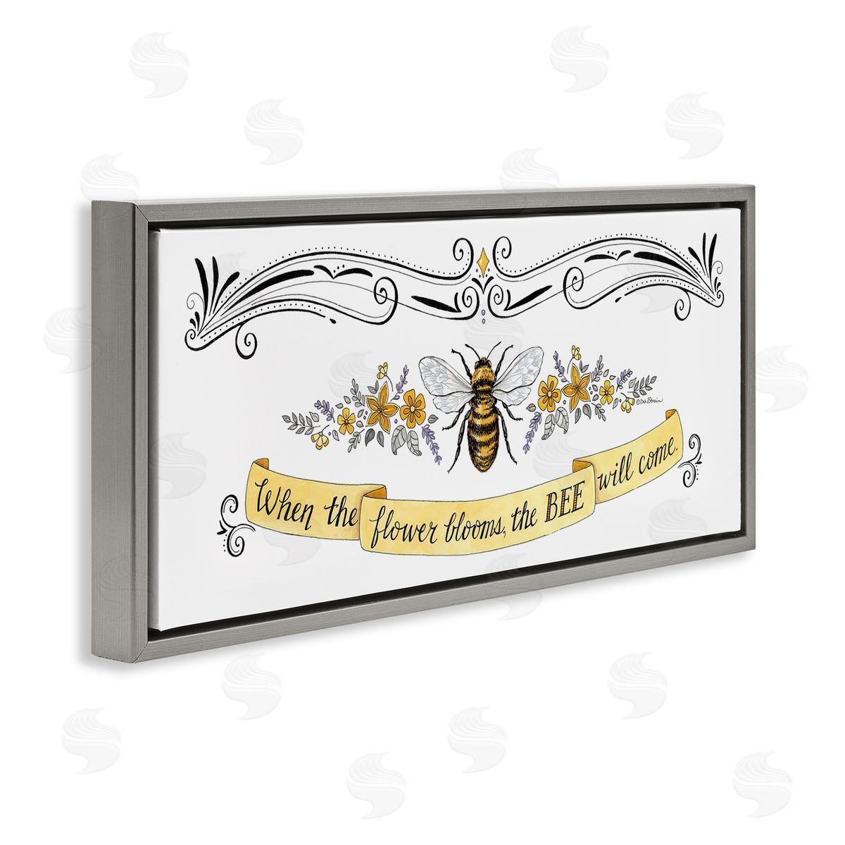 Deb Strain When The Flower Blooms Honey Bee Banner Quote
