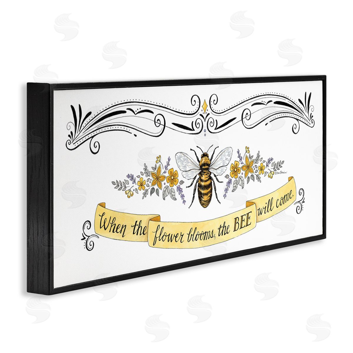 Deb Strain When The Flower Blooms Honey Bee Banner Quote
